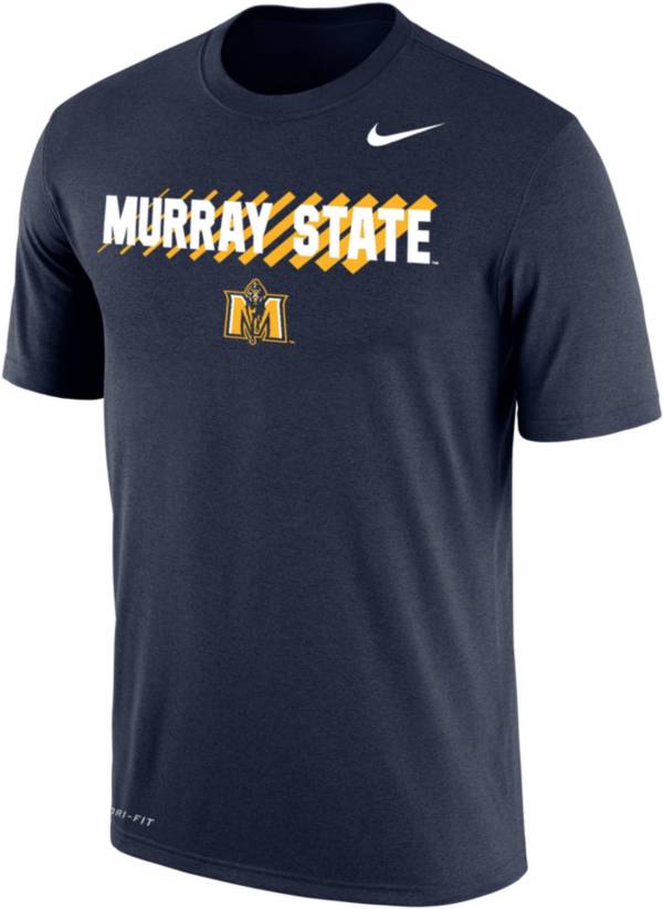 Nike Men's Murray State Racers Navy Blue Dri-FIT Cotton T-Shirt
