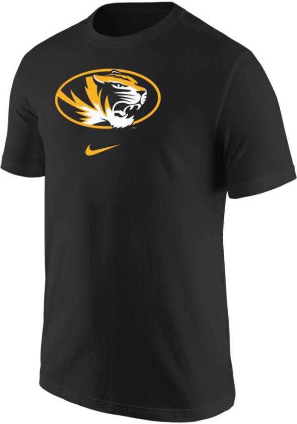 Nike Men's Missouri Tigers Core Cotton Logo Black T-Shirt