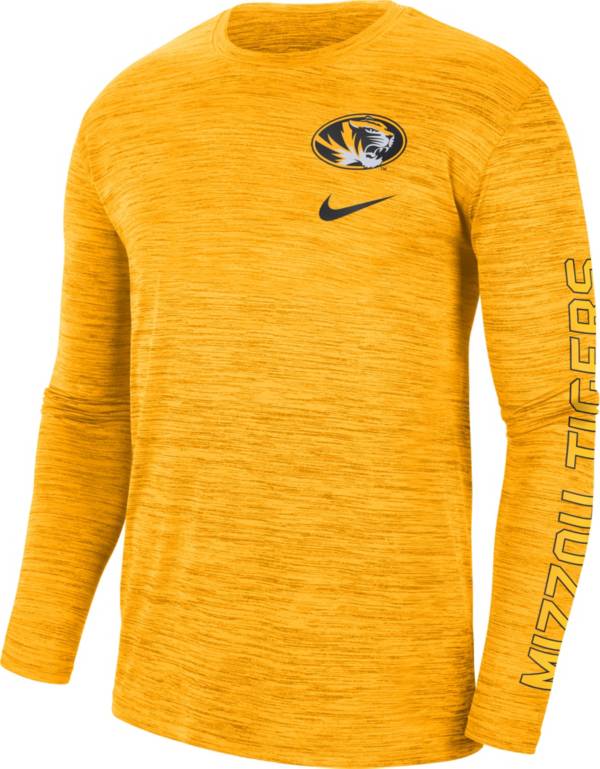 Nike Men's Missouri Tigers Gold Dri-FIT Velocity Graphic Long Sleeve T-Shirt product image