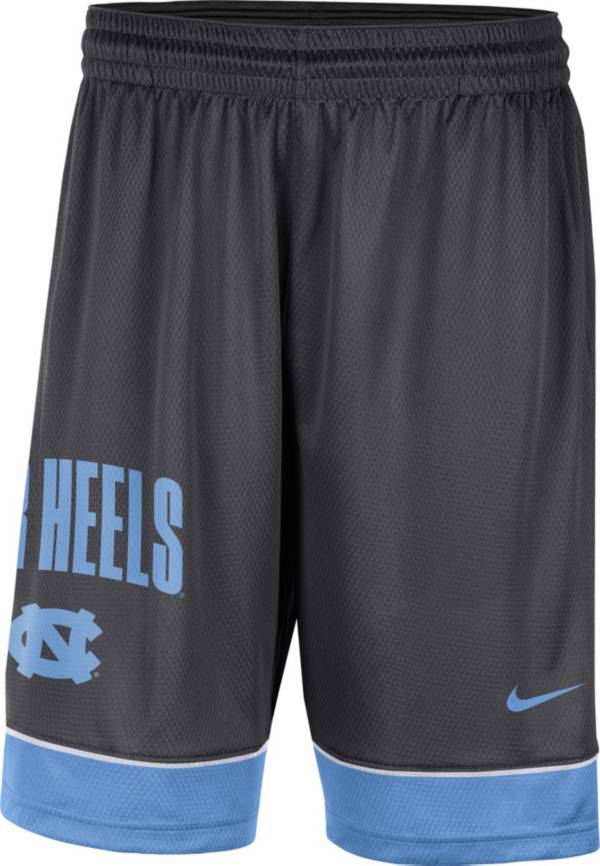 Nike Men's North Carolina Tar Heels Grey Dri-FIT Fast Break Shorts