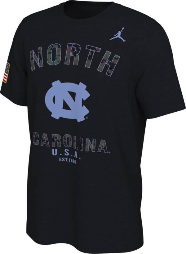 Jordan Men's North Carolina Tar Heels Veterans Day Black T-Shirt