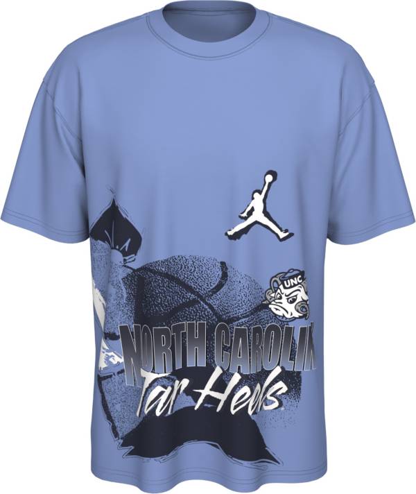 Jordan Men's North Carolina Tar Heels Carolina Blue Max90 90's Basketball T-Shirt