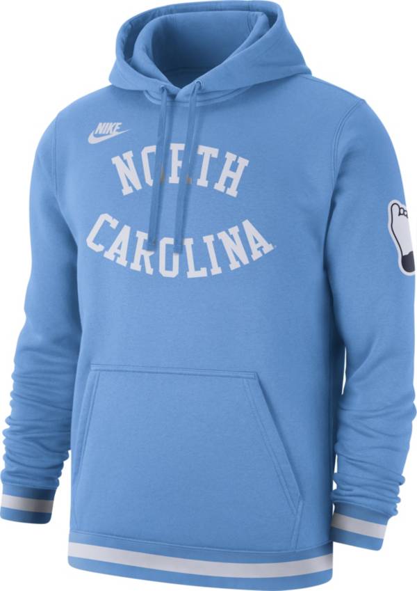 Nike Men's North Carolina Tar Heels Carolina Blue Retro Fleece Pullover Hoodie