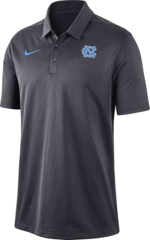 Nike Men's North Carolina Tar Heels Grey Dri-FIT Franchise Polo