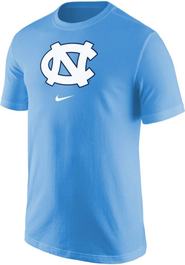 Nike Men's North Carolina Tar Heels Carolina Blue Core Cotton Logo T-Shirt