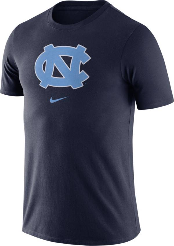 Nike Men's North Carolina Tar Heels Navy Essential Logo T-Shirt