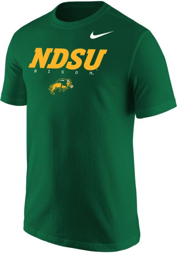 Nike Men's North Dakota State Bison Green Core Cotton Graphic T-Shirt