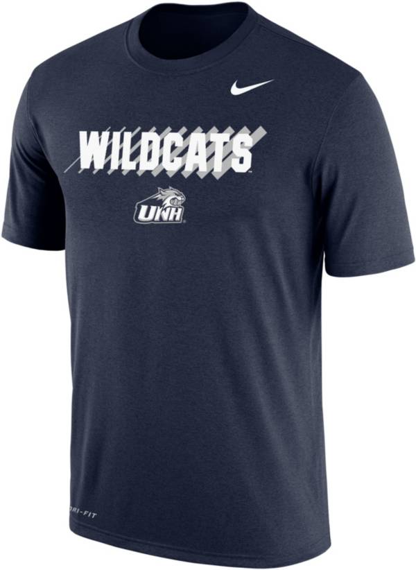 Nike Men's New Hampshire Wildcats Blue Dri-FIT Cotton T-Shirt