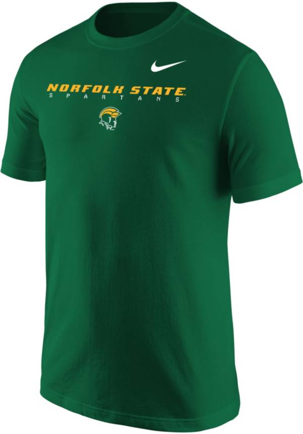 Nike Men's Norfolk State Spartans Green Core Cotton Graphic T-Shirt