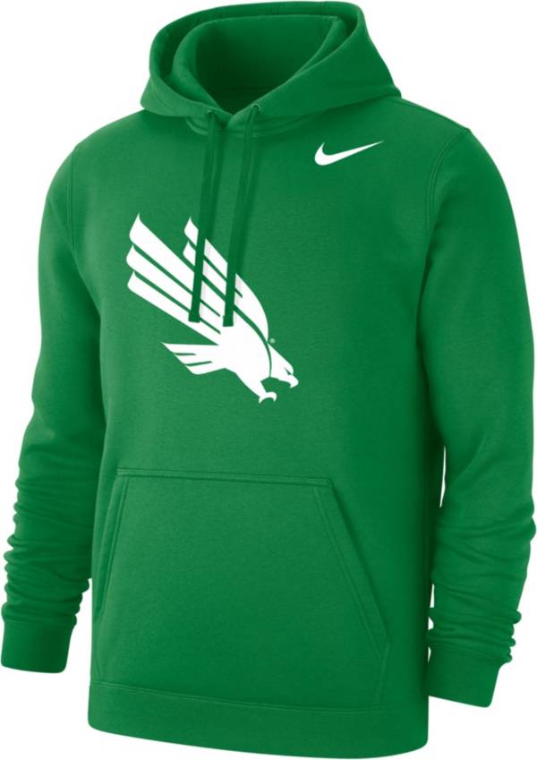 Nike Men's North Texas Mean Green Green Club Fleece Hoodie