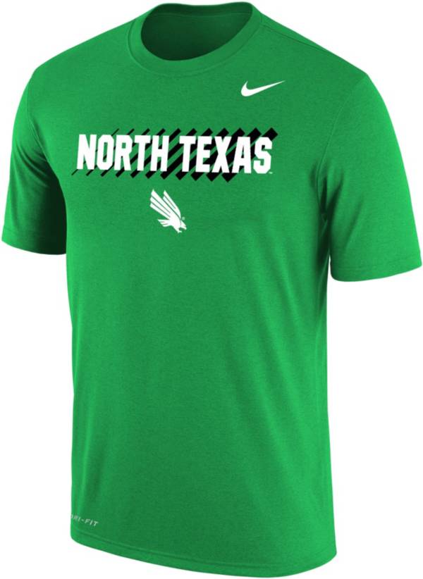 Nike Men's North Texas Mean Green Green Dri-FIT Cotton T-Shirt