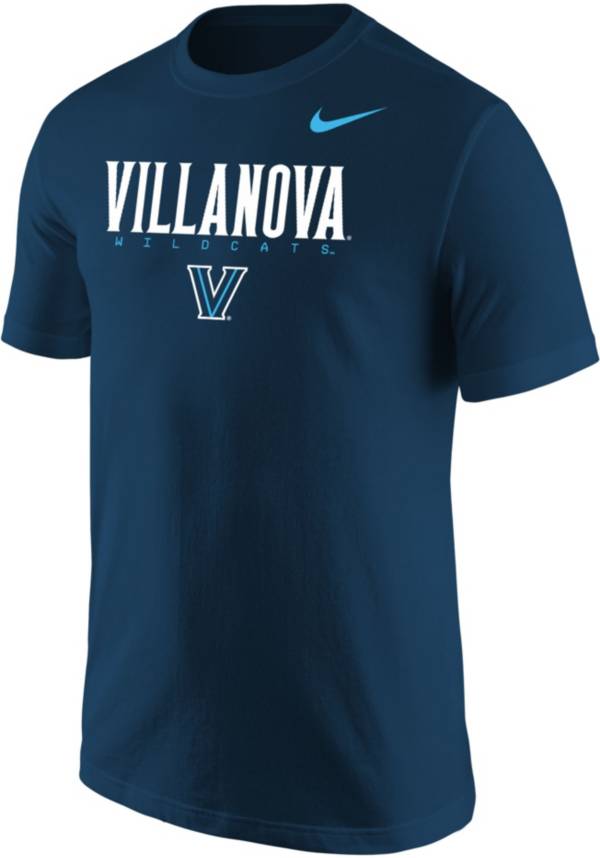 Nike Men's Villanova Wildcats Navy Core Cotton Graphic T-Shirt