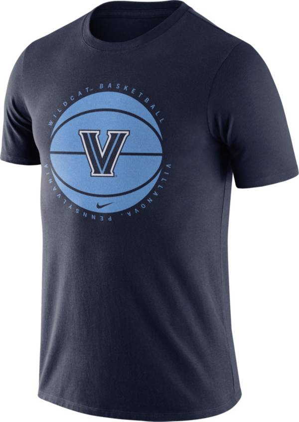 Nike Men's Villanova Wildcats Navy Team Issue Basketball T-Shirt
