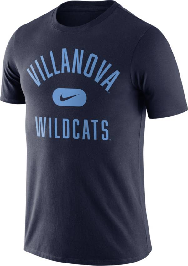 Nike Men's Villanova Wildcats Navy Basketball Team Arch T-Shirt