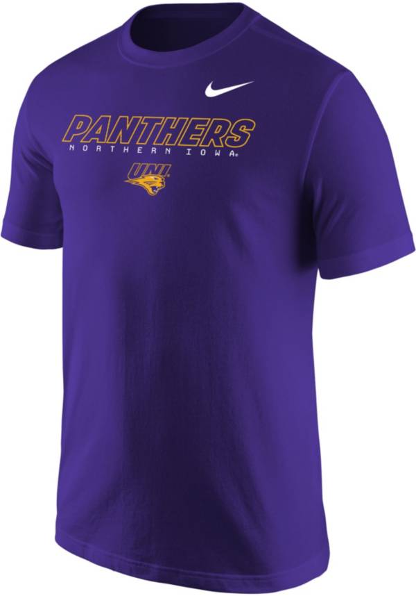 Nike Men's Northern Iowa Panthers Purple Core Cotton Graphic T-Shirt