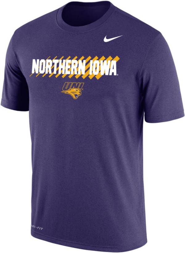 Nike Men's Northern Iowa Panthers Purple Dri-FIT Cotton T-Shirt