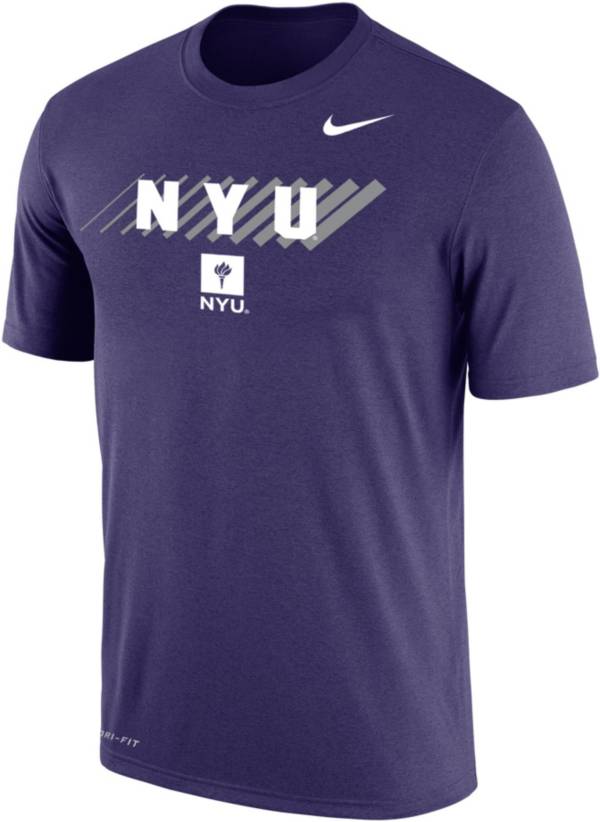 Nike Men's NYU Violets NYU Purple Dri-FIT Cotton T-Shirt