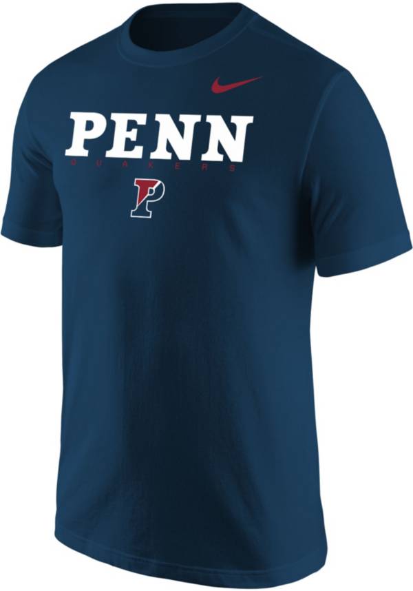 Nike Men's University of Pennsylvania Quakers Blue Core Cotton Graphic T-Shirt
