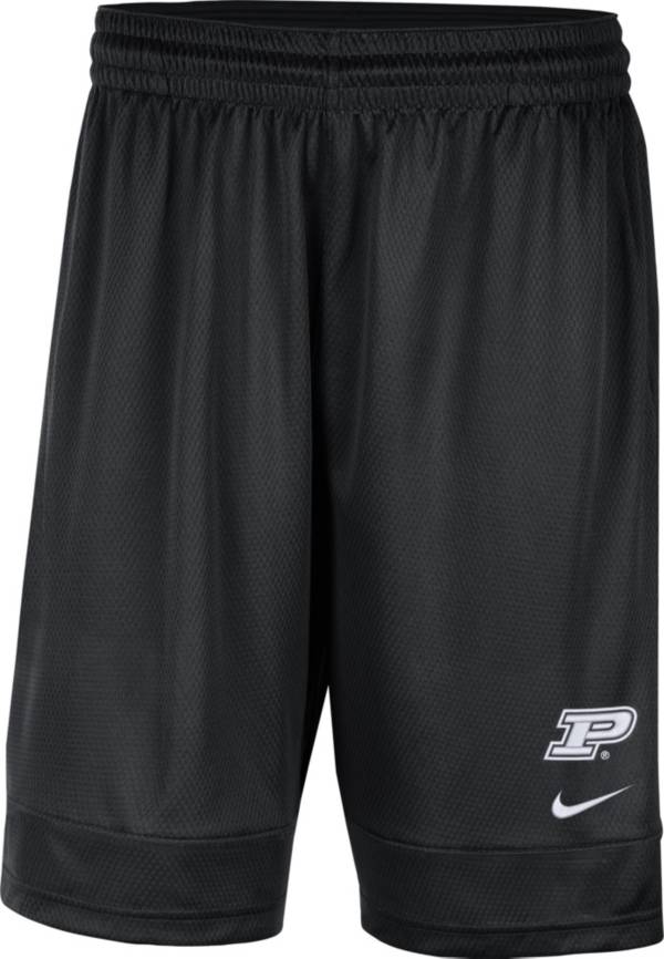 Nike Men's Purdue Boilermakers Black Dri-FIT Fast Break Shorts