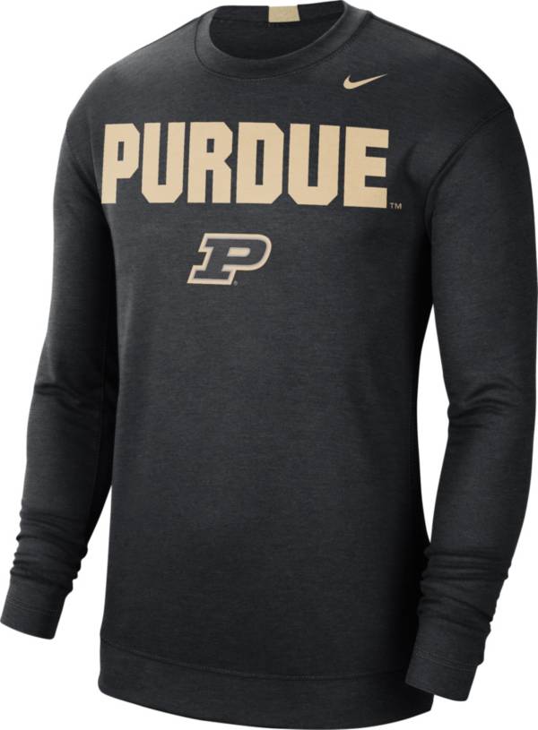 Nike Men's Purdue Boilermakers Black Spotlight Basketball Long Sleeve T-Shirt