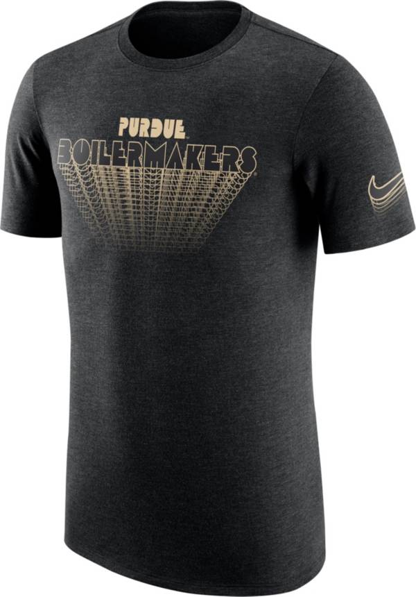 Nike Men's Purdue Boilermakers Black Tri-Blend T-Shirt