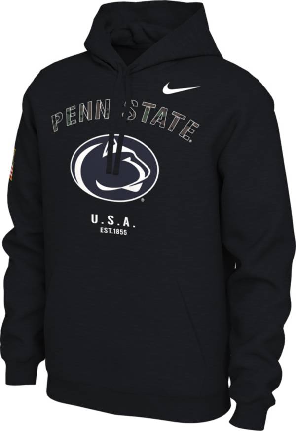 Nike Men's Penn State Nittany Lions Veterans Day Black Pullover Hoodie