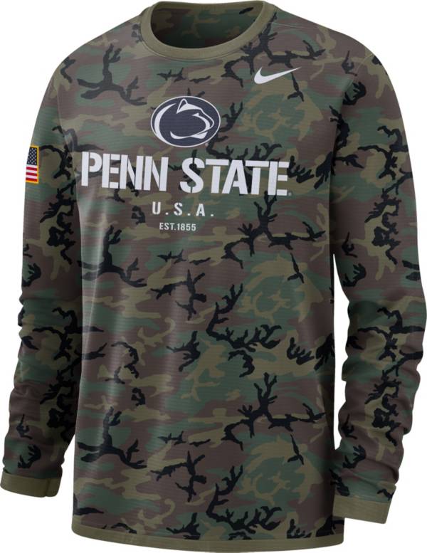 Nike Men's Penn State Nittany Lions Camo Military Appreciation Long Sleeve T-Shirt