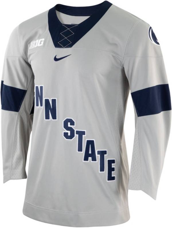 Nike Men's Penn State Nittany Lions Grey Replica Hockey Jersey product image