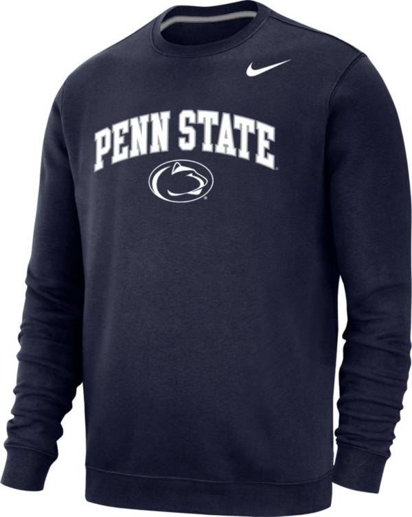 Nike Men's Penn State Nittany Lions Blue Club Fleece Crew Neck Sweatshirt