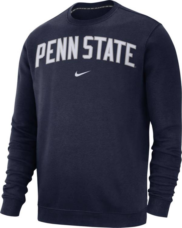 Nike Men's Penn State Nittany Lions Blue Club Fleece Crew Neck Sweatshirt