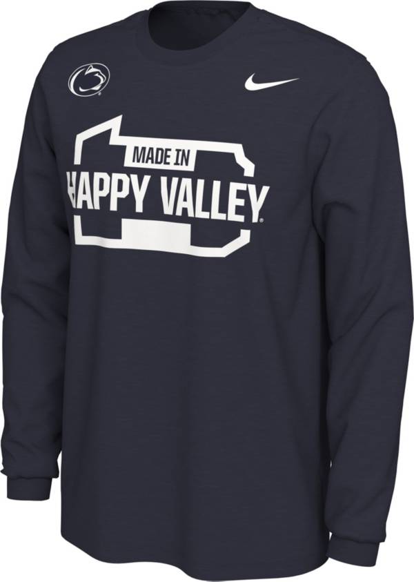 Nike Men's Penn State Nittany Lions Blue Happy Valley Mantra Long Sleeve T-Shirt