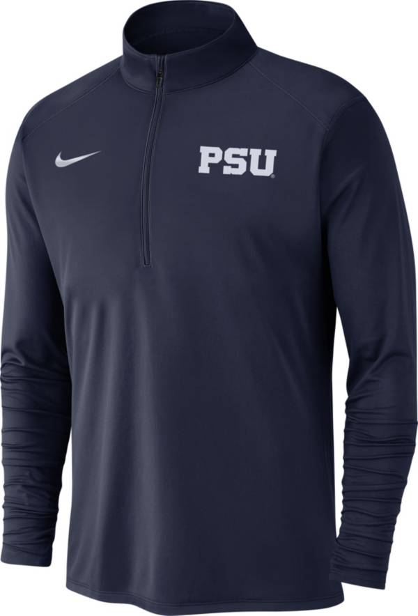 Nike Men's Penn State Nittany Lions Blue Dri-FIT Pacer Quarter-Zip Shirt