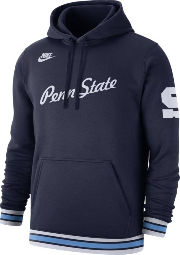 Nike Men's Penn State Nittany Lions Blue Retro Fleece Pullover Hoodie