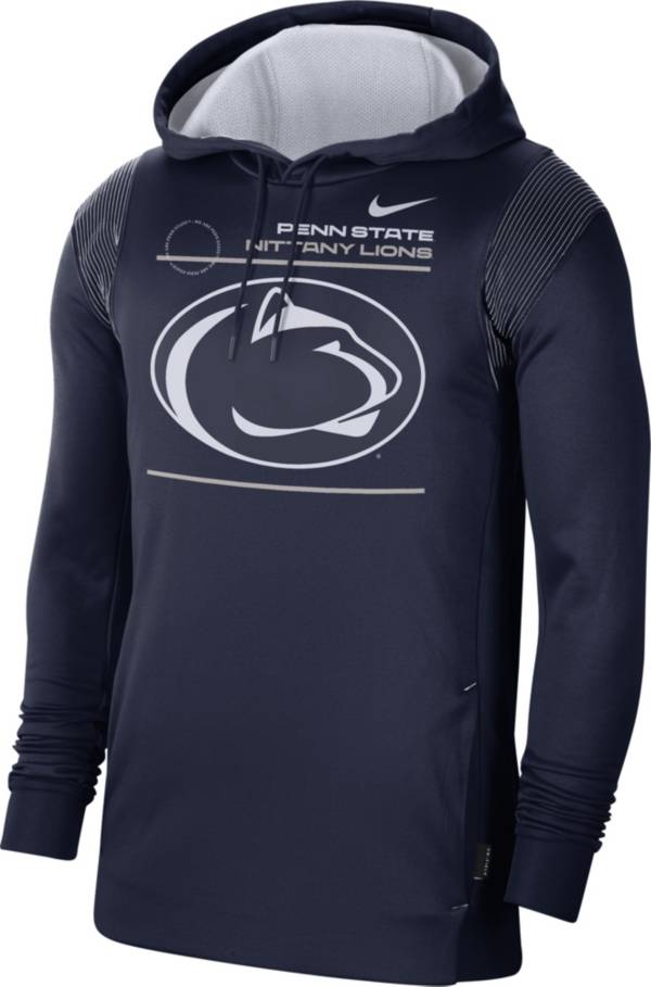 Nike Men's Penn State Nittany Lions Blue Therma Performance Pullover Hoodie