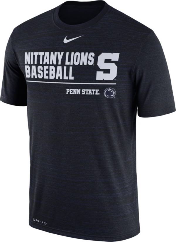 Nike Men's Penn State Nittany Lions Blue Velocity Baseball T-Shirt