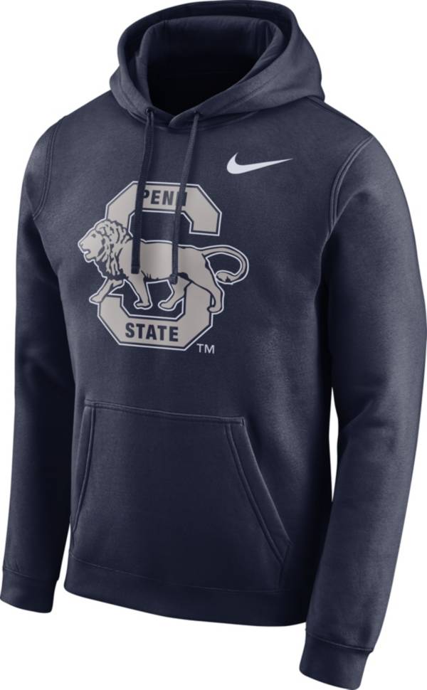 Nike Men's Penn State Nittany Lions Blue Vault Club Fleece Pullover Hoodie