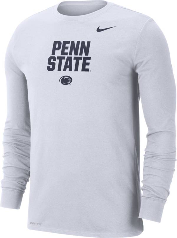 Nike Men's Penn State Nittany Lions White Dri-FIT Core Cotton Long Sleeve T-Shirt product image