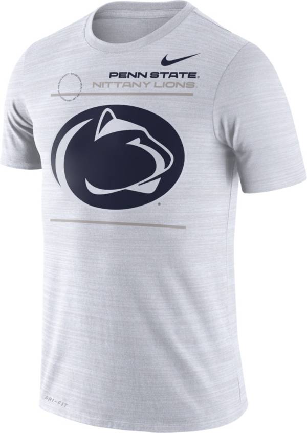 Nike Men's Penn State Nittany Lions Dri-FIT Velocity Football Sideline White T-Shirt