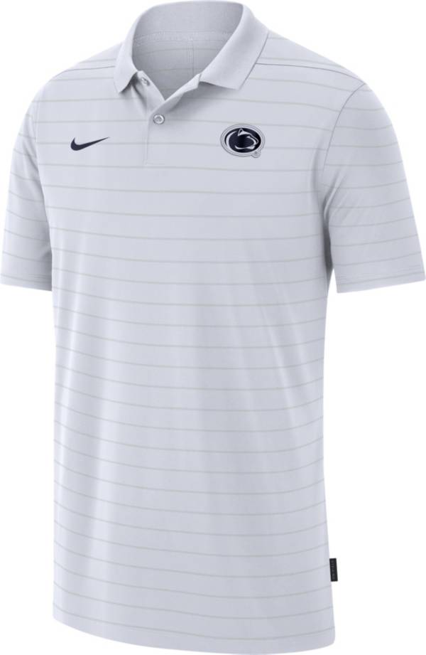Nike Men's Penn State Nittany Lions Football Sideline Victory White Polo