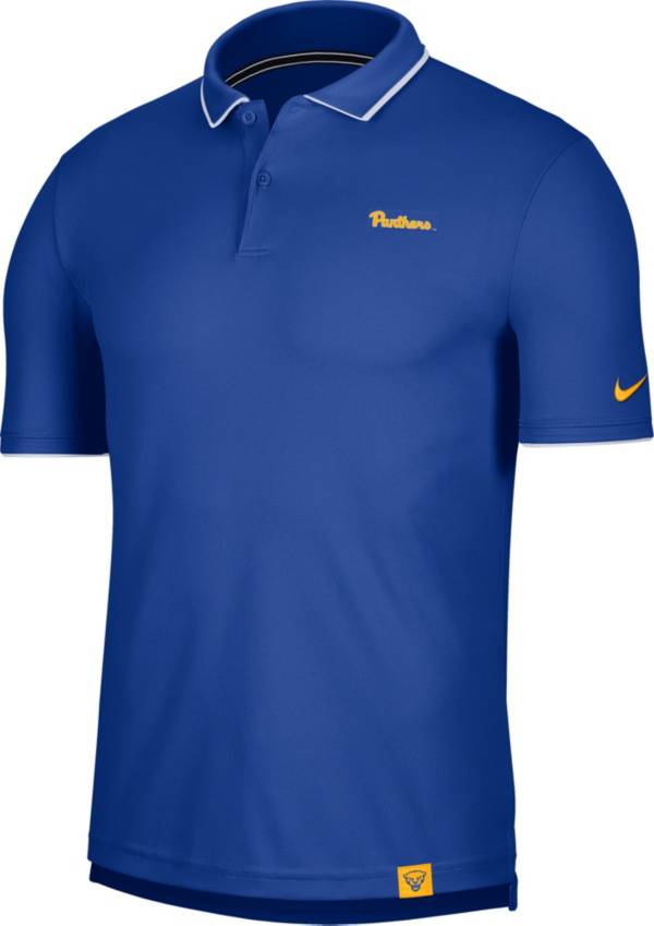 Nike Men's Pitt Panthers Blue Dri-FIT UV Polo