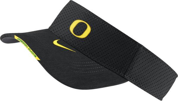 Nike Men's Oregon Ducks Aero Football Sideline Black Visor