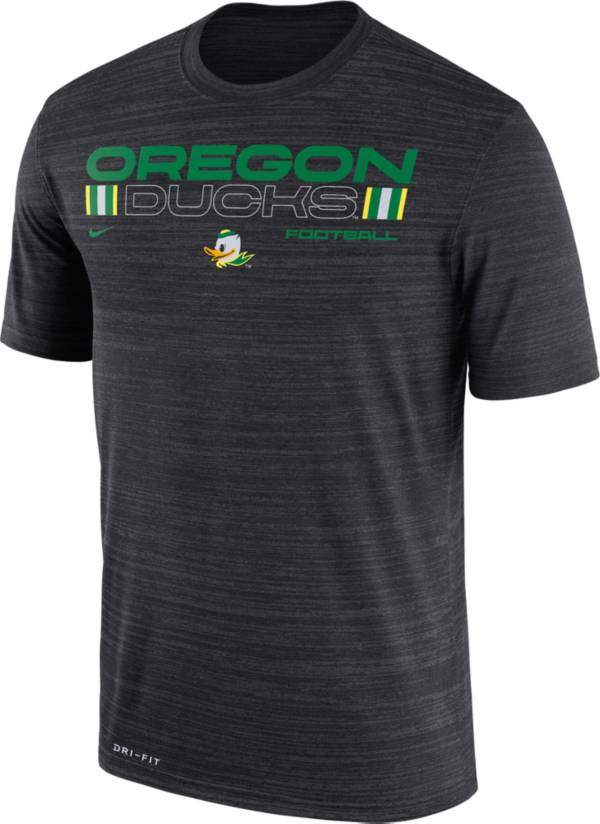 Nike Men's Oregon Ducks Velocity Legend Football Black T-Shirt