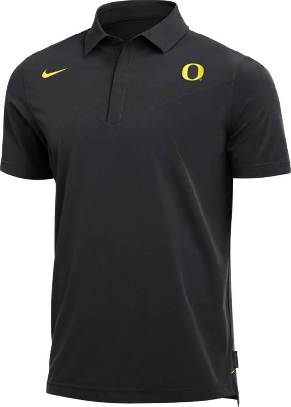 Nike Men's Oregon Ducks Dri-FIT Football Sideline UV Black Polo