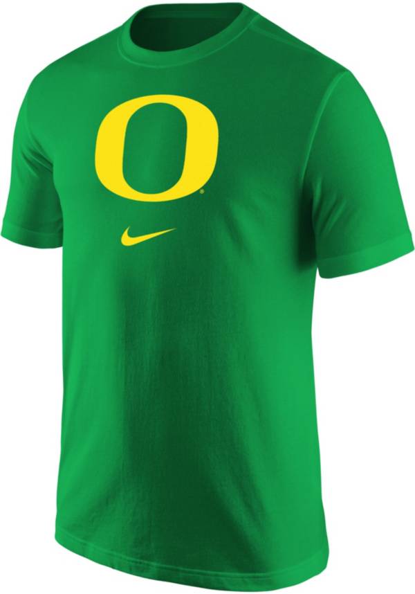 Nike Men's Oregon Ducks Green Core Cotton Logo T-Shirt