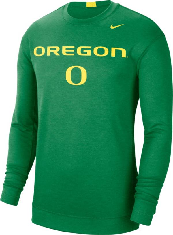 Nike Men's Oregon Ducks Green Spotlight Basketball Long Sleeve T-Shirt