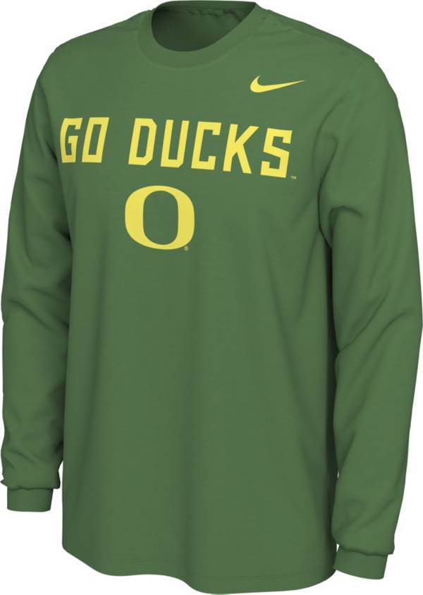 Nike Men's Oregon Ducks Green Go Ducks Mantra Long Sleeve T-Shirt