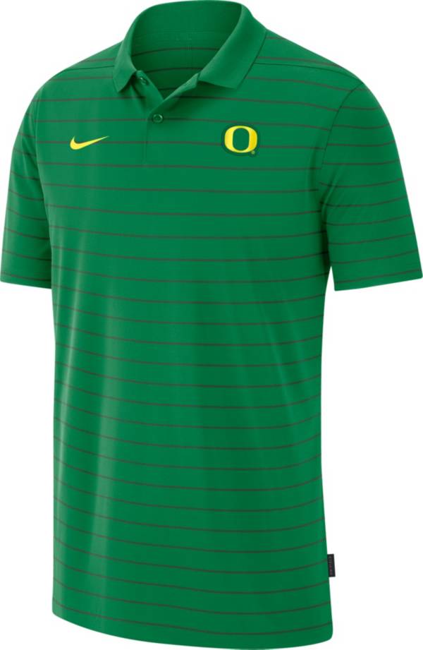 Nike Men's Oregon Ducks Green Football Sideline Victory Polo
