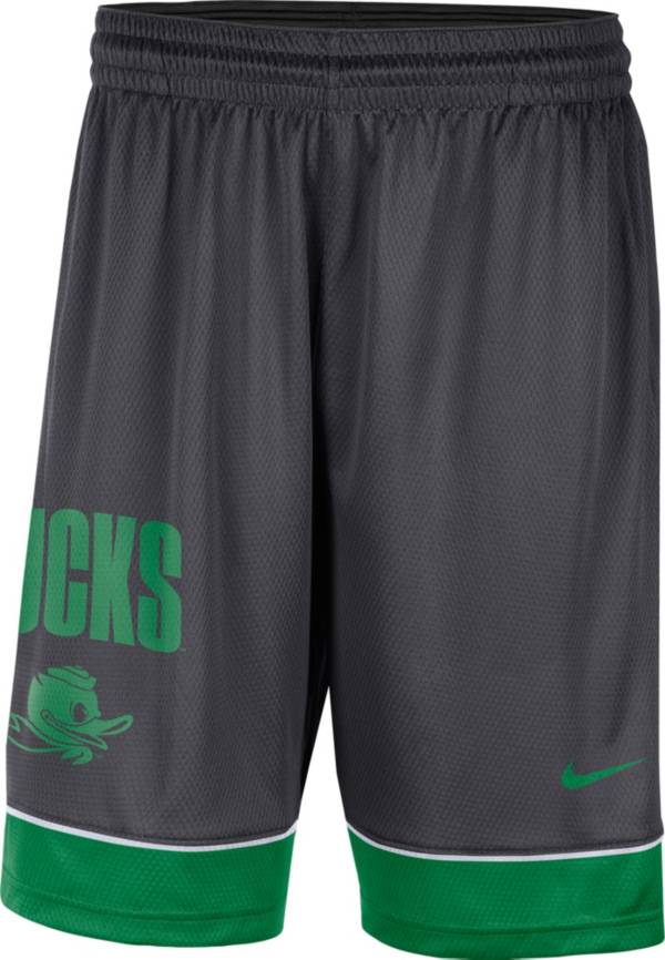 Nike Men's Oregon Ducks Grey Dri-FIT Fast Break Shorts