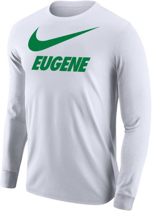 Nike Men's Eugene City Long Sleeve White T-Shirt