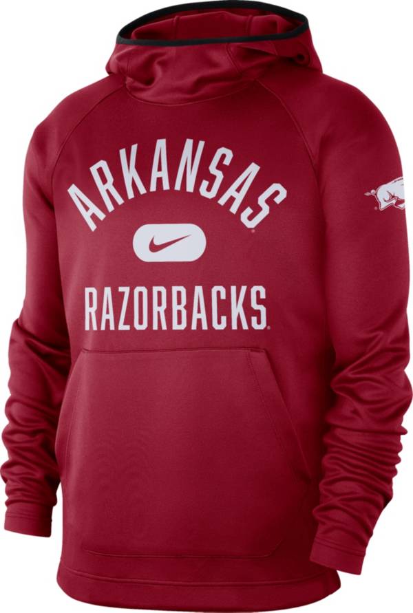 Nike Men's Arkansas Razorbacks Cardinal Spotlight Basketball Pullover Hoodie